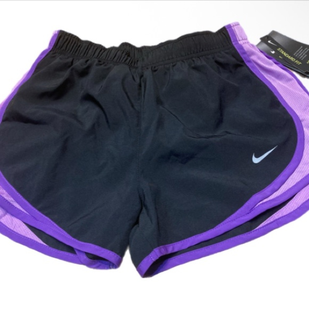 Nike Women's Athletic Shorts in Black and Purple